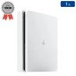 Playstation 4 SLIM Blanche 1 To sans Manette (Reconditionnée : Très Bon État)