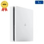 Playstation 4 SLIM Blanche 1 To sans Manette (Reconditionnée : Parfait État)
