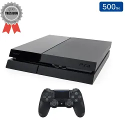 Playstation 4 FAT Noire 500 Go + 1 Manette (Bon État)
