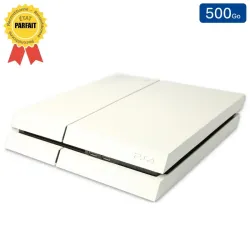 Playstation 4 Blanche 500 Go sans Manette (Reconditionnée : Parfait État)