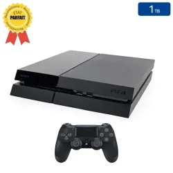 Playstation 4 FAT Noire 1 To + 1 Manette (Parfait État)