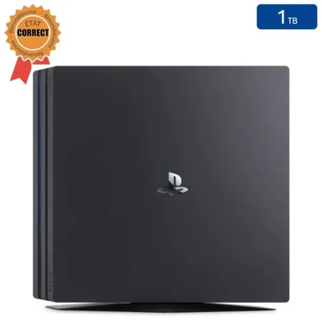 Playstation 4 PRO Noire 1 To sans Manette (Reconditionnée : État Correct)