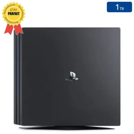 Playstation 4 PRO Noire 1 To sans Manette (Reconditionnée : Parfait État)