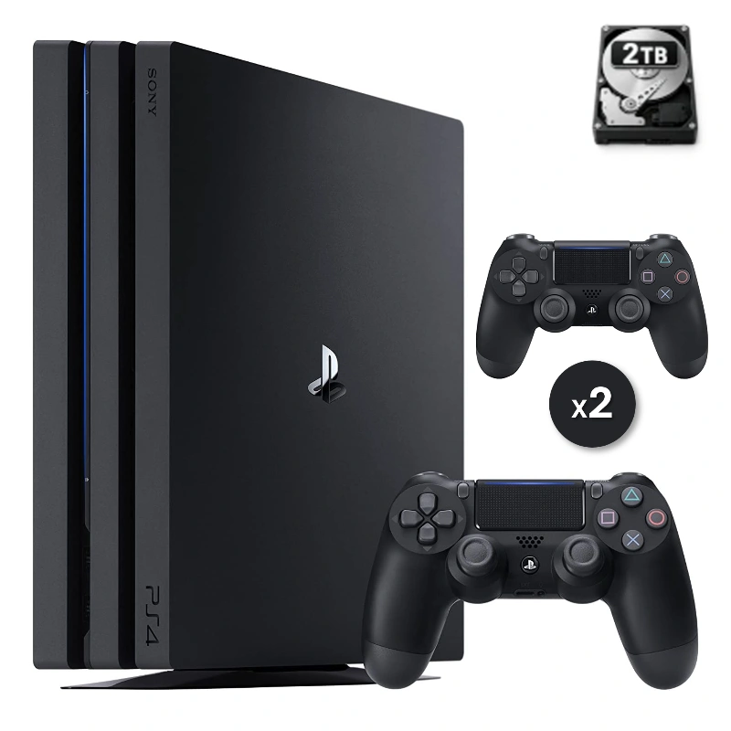 PlayStation 4 Pro Nera 2 TB + 2 controller (Ricondizionata)