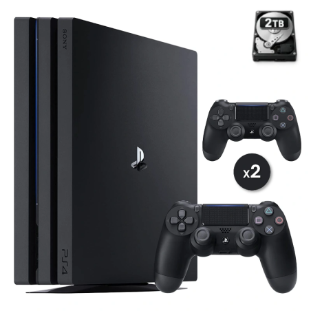 PS4 Pro 2 TB Nera 2 controller Ricondizionata