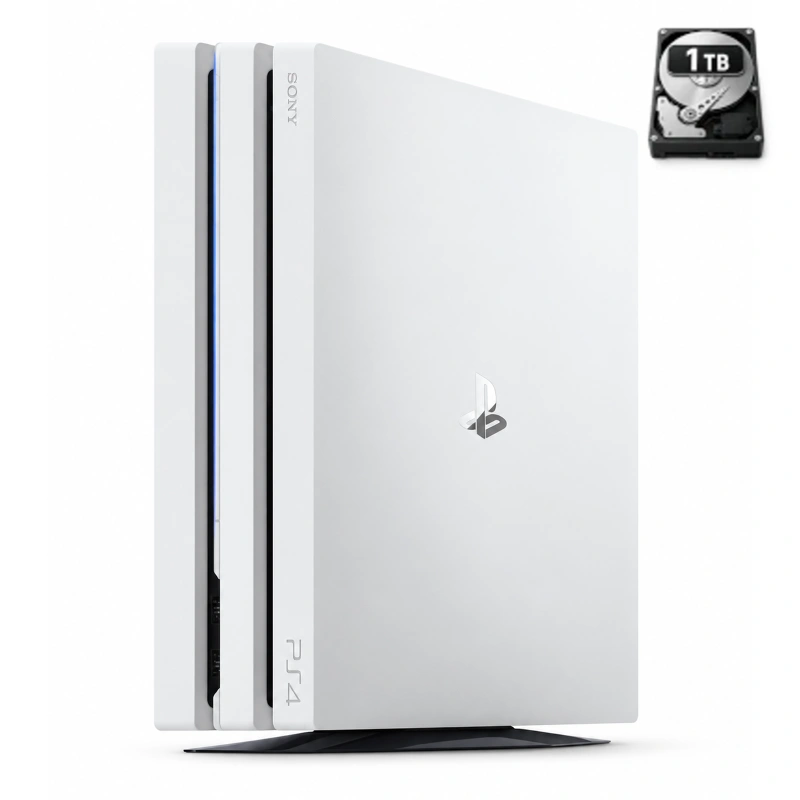 PlayStation 4 Pro White 1 TB without controller (Refurbished)