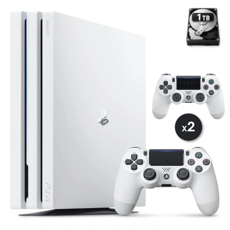 PS4 Pro 1 TB Bianca 2 controller Ricondizionata