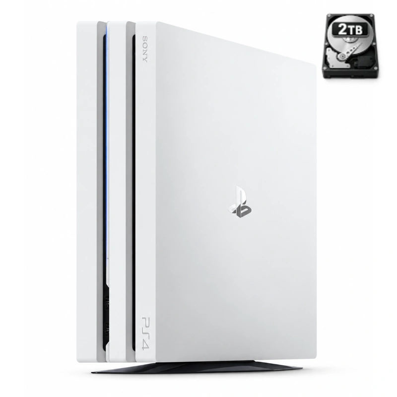 PlayStation 4 Pro White 2 TB without controller (Refurbished)