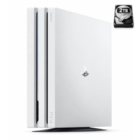 PlayStation 4 Pro White 2 TB without controller (Refurbished)