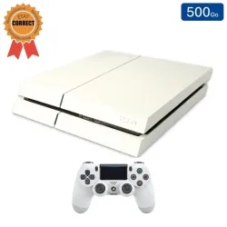 Playstation 4 FAT Blanche 500 Go + 1 Manette (État Correct)