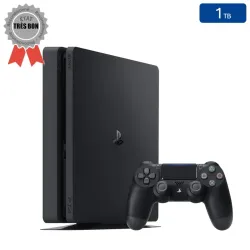 Playstation 4 SLIM Noire 1 To + 1 Manette (Bon État)