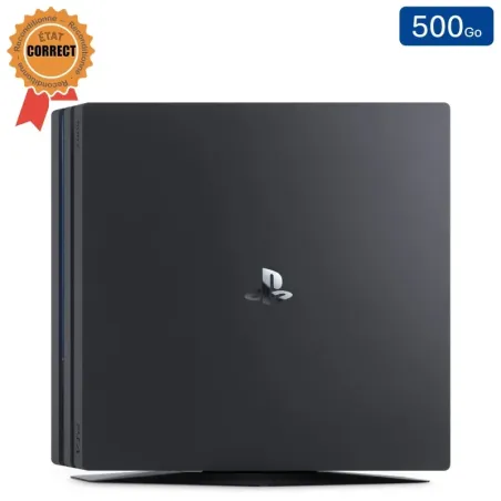 Playstation 4 PRO Noire 500 Go sans Manette (Reconditionnée : État Correct)