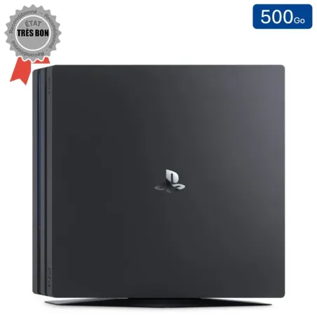 Playstation 4 PRO Noire 500 Go sans Manette (Reconditionnée : Très Bon État)