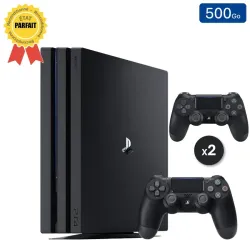 Playstation 4 PRO Noire 500 Go + 2 Manettes (Parfait Etat)