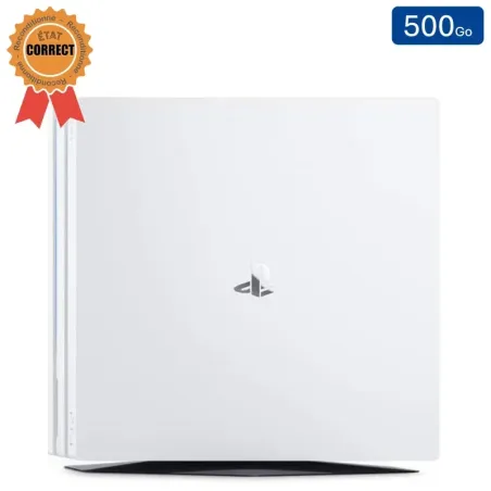 Playstation 4 PRO Blanche 500 Go sans Manette (Reconditionnée : État Correct)
