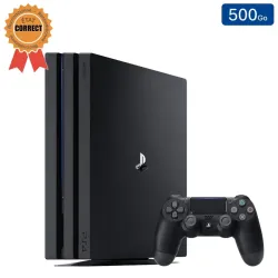 Playstation 4 PRO Noire 500 Go + 1 Manette (Reconditionnée : État Correct)