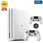 Playstation 4 PRO Wit 500 GB + 2 Controllers (Gereviseerd: Perfecte Staat)