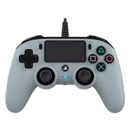 Manette Nacon filaire Compact pour PS4/PC Grise (Reconditionnée : Trés Bon État)