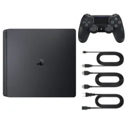 Contenu Playstation 4 Slim Noire + 1 manette Dualshock 4