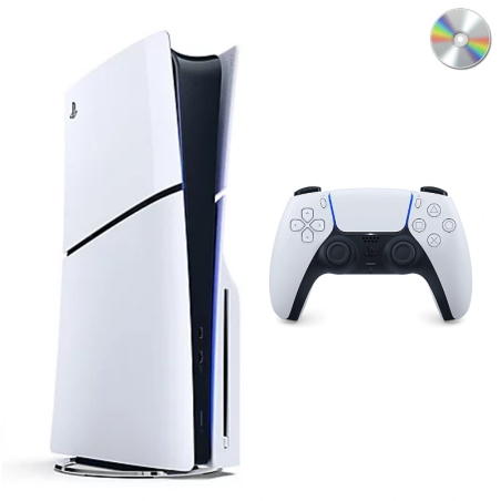 PS5 Slim 1 TB Wit 1 controller Refurbished
