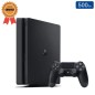 Playstation 4 SLIM Noire 500 Go + 1 Manette (Reconditionnée : État Correct)