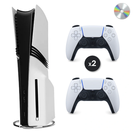 PS5 Pro 2 TB Wit 2 controllers Refurbished