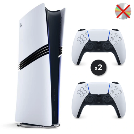 PS5 Pro Digital 2 TB Weiß 2 Controller Generalüberholt