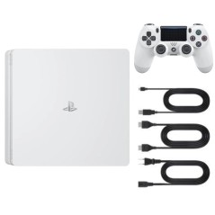 Playstation 4 SLIM Wit 1TB + 1 Controller (Gereviseerd: Zeer Goede Staat)