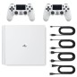 Playstation 4 PRO Wit 500 GB + 2 Controllers (Gereviseerd: Perfecte Staat)