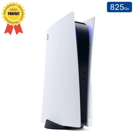 Playstation 5 Blanche 825 Go + 1 Manette (Reconditionnée : Parfait État)