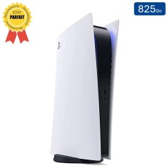 Playstation 5 Édition Digitale Blanche 825 Go + 1 Manette (Reconditionnée : Parfait État)