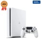 Playstation 4 SLIM Blanche 500 Go + 1 Manette (Reconditionnée : État Correct)