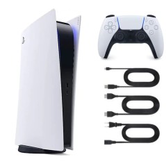 Playstation 5 Digital Edition White 825 GB + 1 Controller (Refurbished: Very Good Condition)