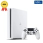 Playstation 4 SLIM Blanche 500 Go + 1 Manette (Reconditionnée : Parfait État)