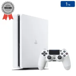 Playstation 4 SLIM Blanche 1 To + 1 Manette (Bon État)