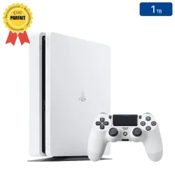Playstation 4 SLIM Blanche 1 To + 1 Manette (Parfait État)