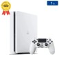 Playstation 4 SLIM Blanche 1 To + 1 Manette (Reconditionnée : Parfait État)