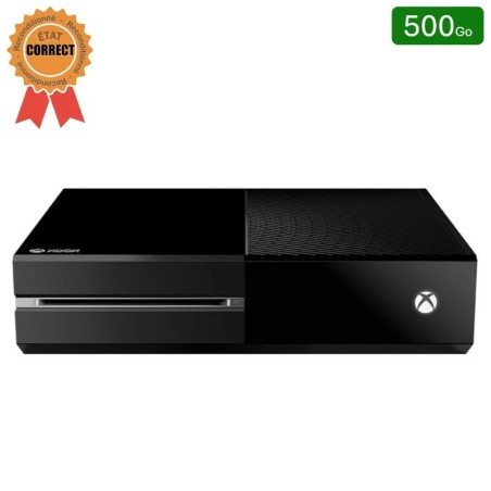 Xbox One Noire 500 Go Sans Manette (Reconditionnée : État Correct)