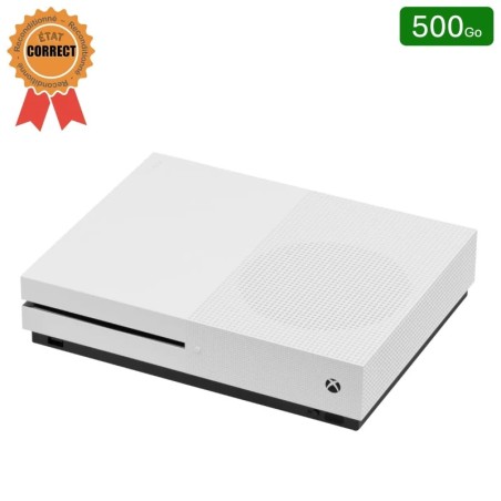 Xbox One S Blanche 500 Go + 1 Manette (Reconditionnée : État Correct)