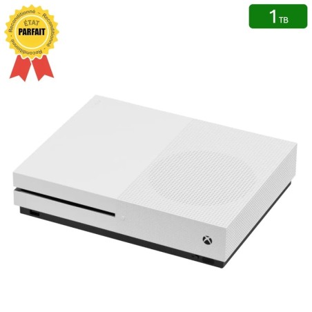 Xbox One S Blanche 1 To + 1 Manette (Reconditionnée : Parfait État)