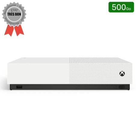 Xbox One S All Digital Blanche 500 Go Sans Manette (Reconditionnée : Très Bon État)