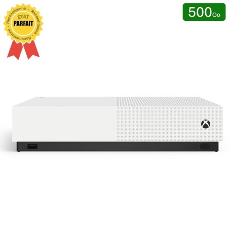 Xbox One S All Digital Blanche 500 Go + 1 Manette (Reconditionnée : Parfait État)