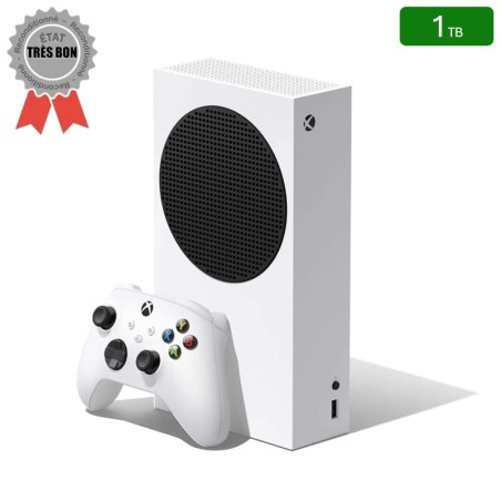 Xbox Series S Blanche 1 To + 1 Manette (Reconditionnée : Très Bon État)