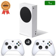 Xbox Series S Blanche 500 Go + 2 Manettes (Reconditionnée : État Correct)