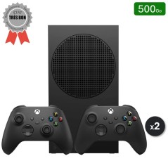 Xbox Series S Carbon 500 Go + 2 Manettes (Reconditionnée : Très Bon État)