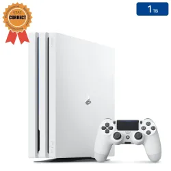 Playstation 4 PRO Blanche 1 To + 1 Manette (État Correct)