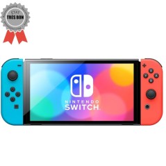 Nintendo Switch OLED + Joy-Con Néon Sans Dock TV (Reconditionnée : Très Bon État)