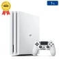 Playstation 4 PRO Blanche 1 To + 1 Manette (Reconditionnée : Parfait État)