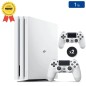 Playstation 4 PRO Weiß 1 TB + 2 Controller (Generalüberholt: Perfekter Zustand)
