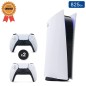 Playstation 5 Édition Numérique Blanche 825 Go + 2 Manettes (Reconditionnée : État Correct)